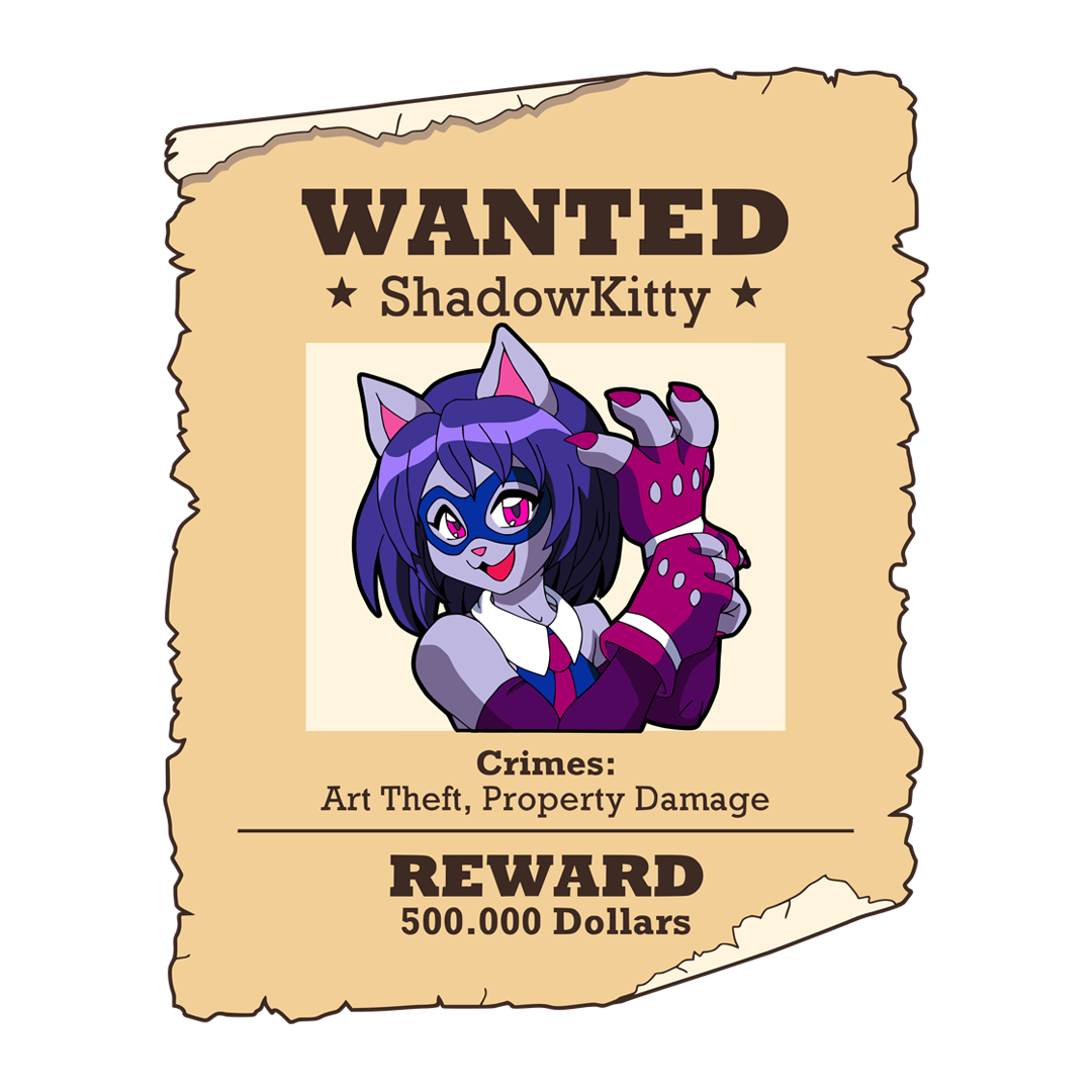 ShadowKitty Wanted  Poster